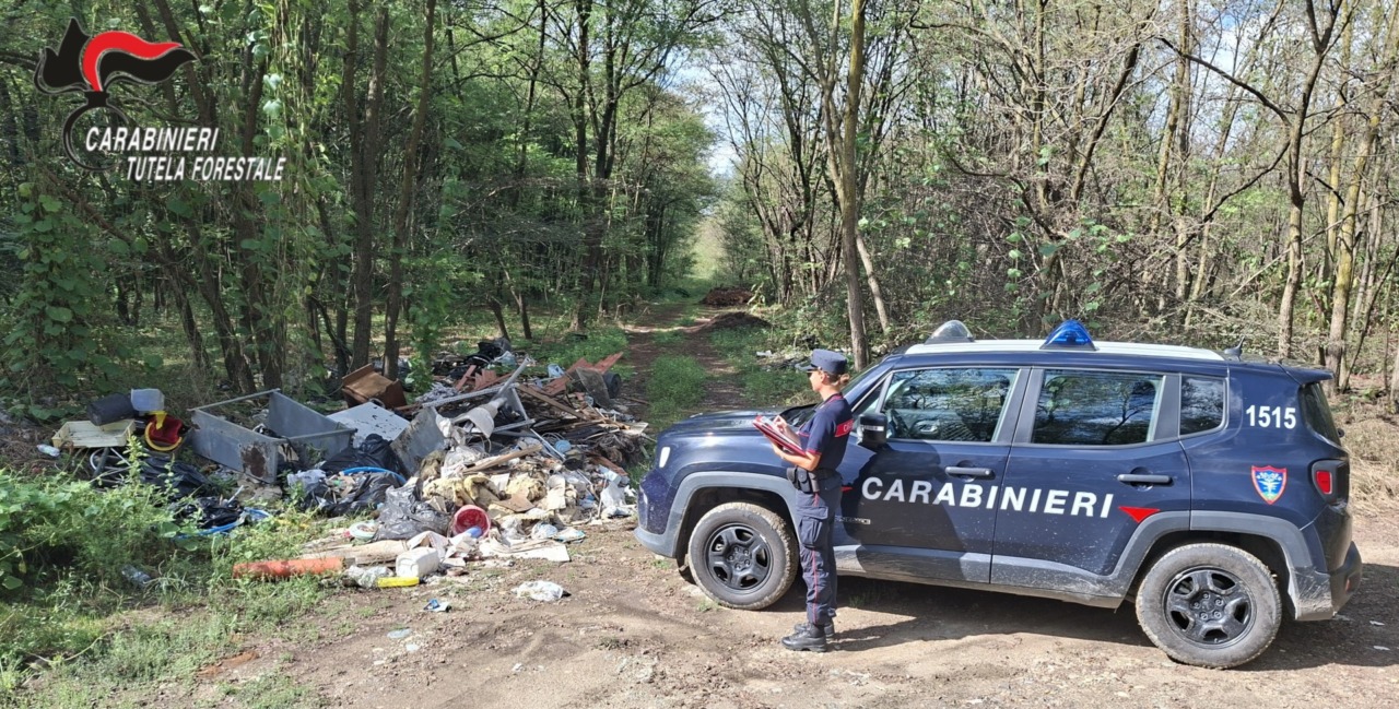 Carabinieri Forestali smascherano i colpevoli della discarica a Quinto Vercellese