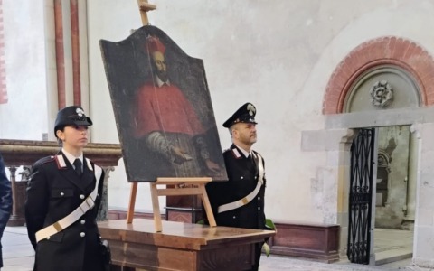 Cerimonia di restituzione del ritratto di Guala Bicchieri a Vercelli