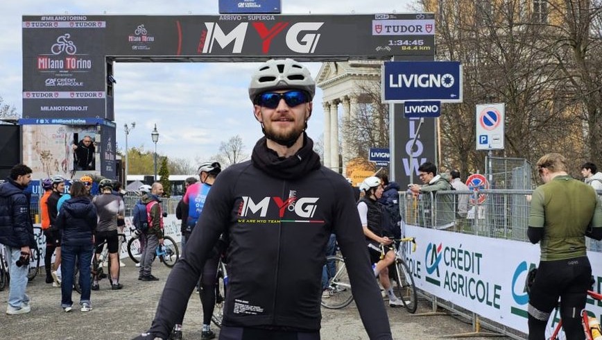 Lorenzo Bisco del Team Myg Vercelli conquista il 23° posto alla Cronoscalata di Superga