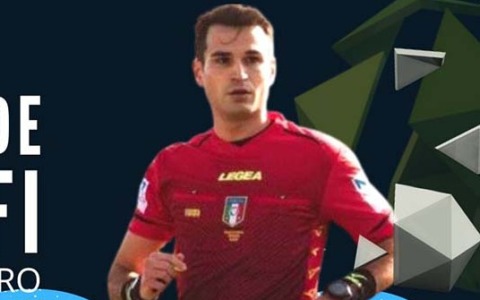Pro Vercelli-Cittadella, arbitra Davide Galiffi di Alghero