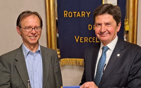 Fabio Pistan analizza la battaglia dei Campi Raudii al Rotary Club di Vercelli