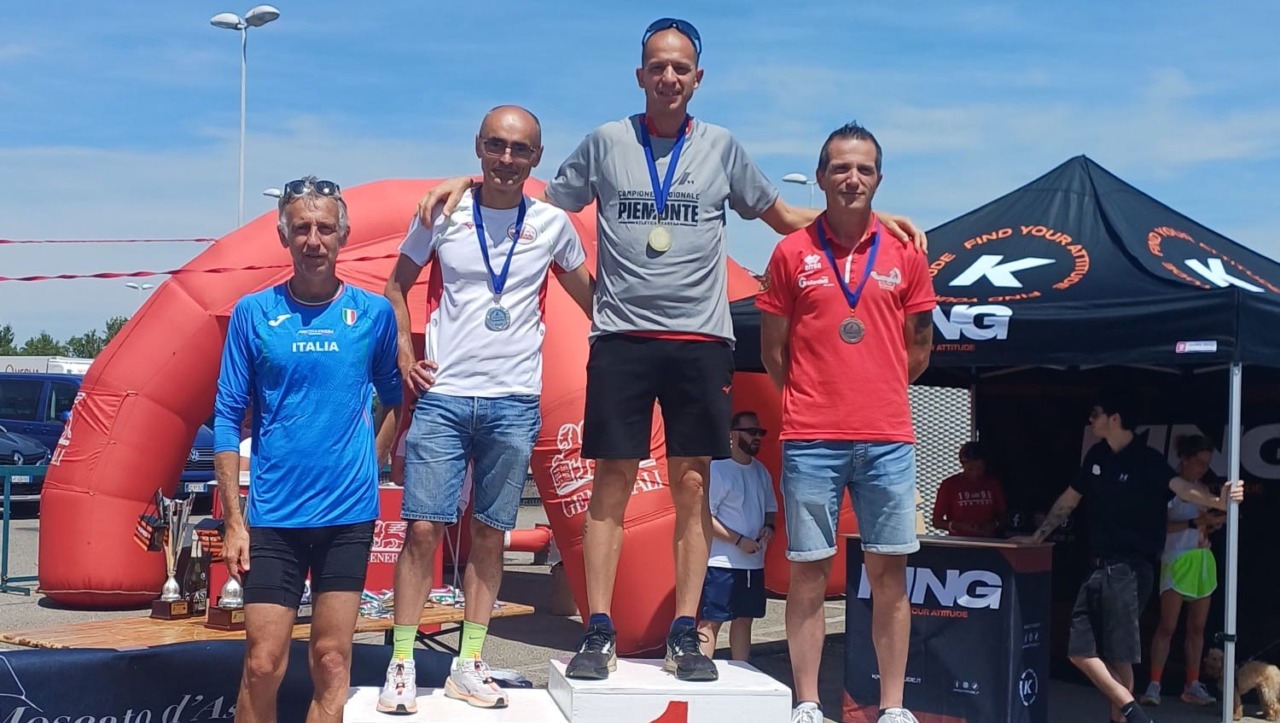 Maurizio Salerno si distingue con un bronzo alla 5 km di Spinetta Marengo