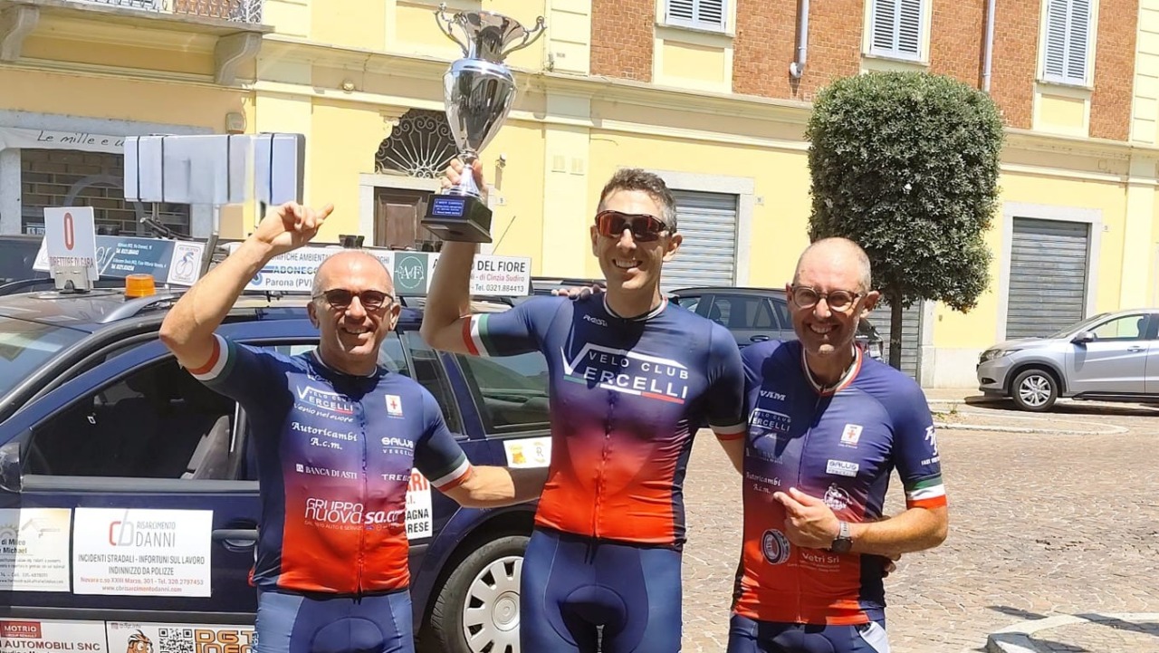 Velo Club Vercelli: Luigi Vitali vince alla Mortara-Castellania