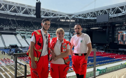 Anpas Piemonte offre supporto a 300mila spettatori ai concerti dell’Allianz Stadium