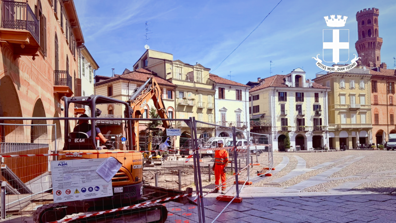 Avvio della riqualificazione di Piazza Cavour a Vercelli