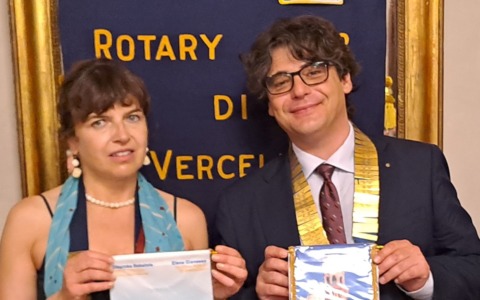 Elena Gianasso, nuovo Governatore del Rotary Distretto 2031, in visita a Vercelli