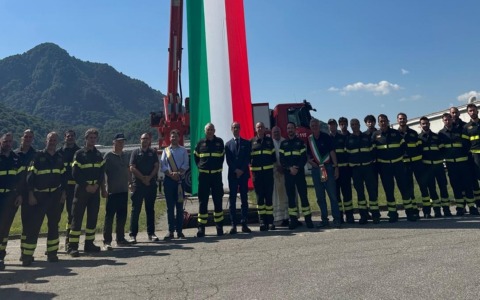 Inaugurazione del nuovo mezzo antincendio al Distaccamento di Varallo